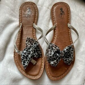 EG shoes flip-flops with bow size 41